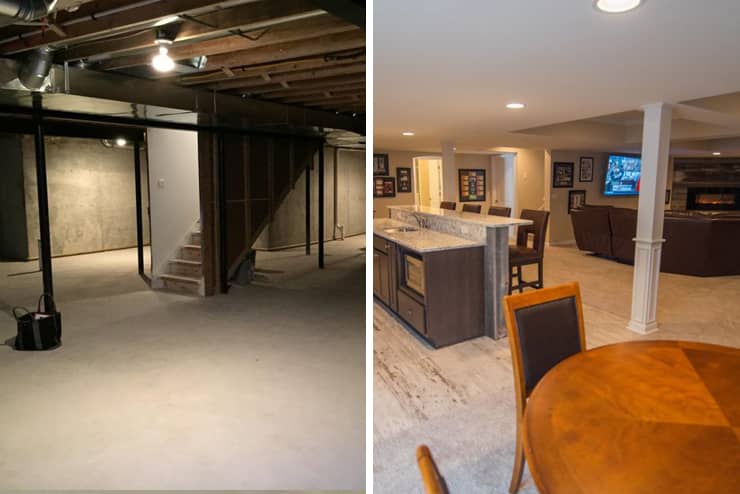 clarkston-michigan-sports-bar-finished-basement-before-after